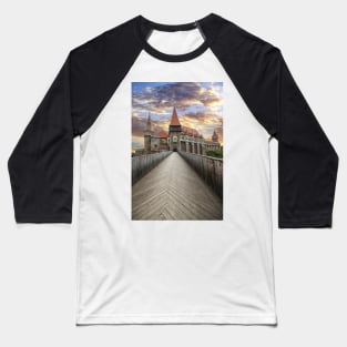 Hunedoara Castle in Romania Baseball T-Shirt